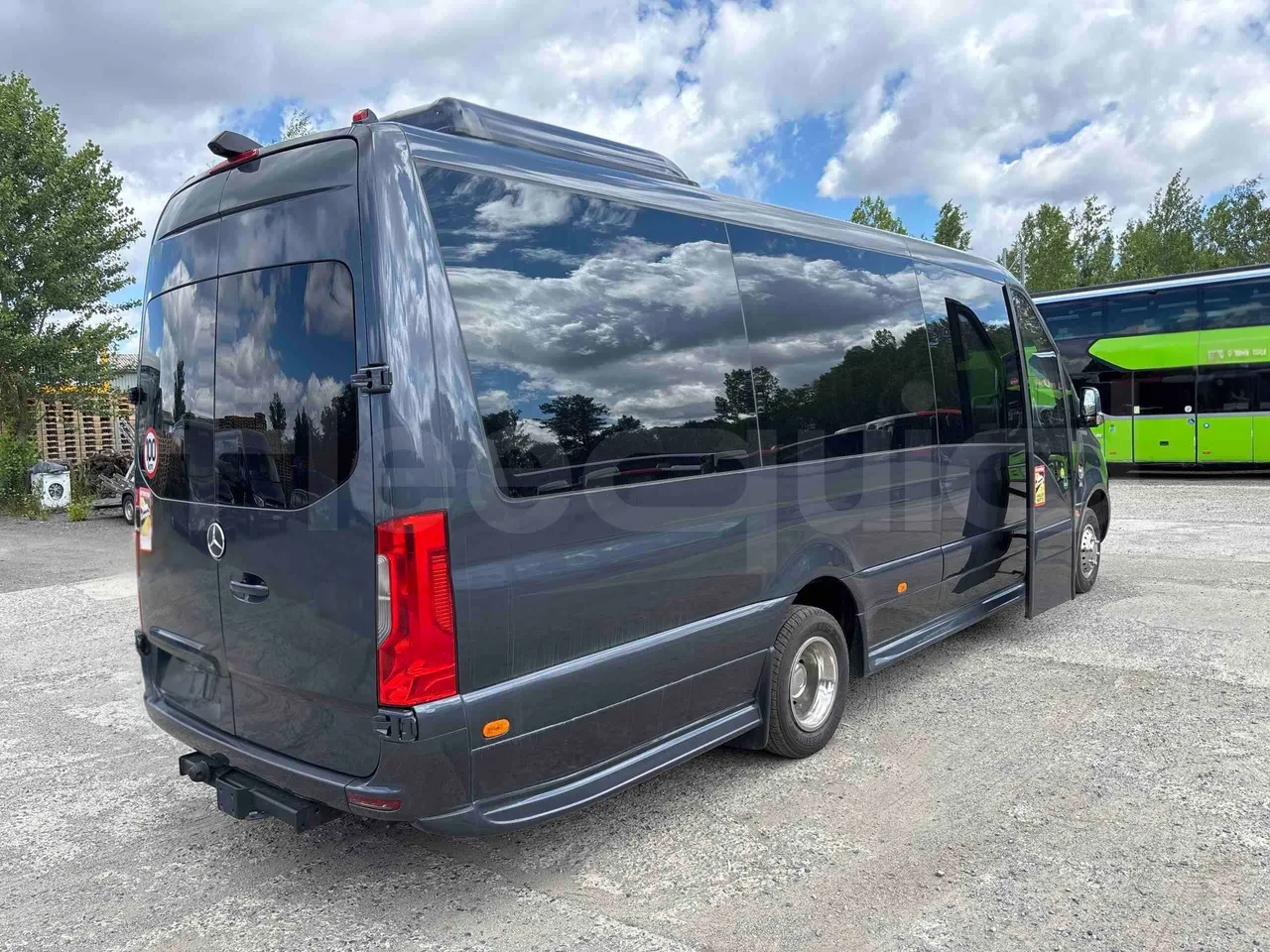 Mercedes-Benz Sprinter - 3/4 Rear Right Side Doors Open