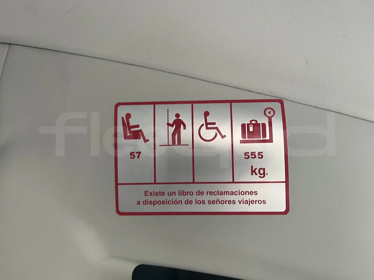 Irizar i6s - Seats Plate