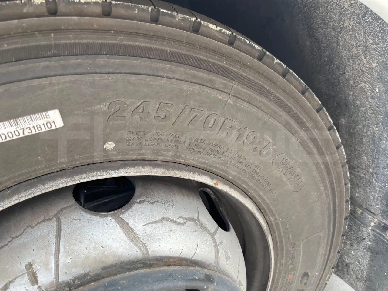 Autosan Suncity M09LE - Euro 5 - 132 kW - 8.550 mt - front left tire measurements