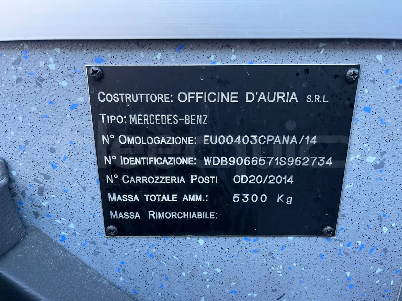 Mercedes-Benz Sprinter 906BB50 - Euro6 - 140kW - 7.361mt - chassis VIN photo