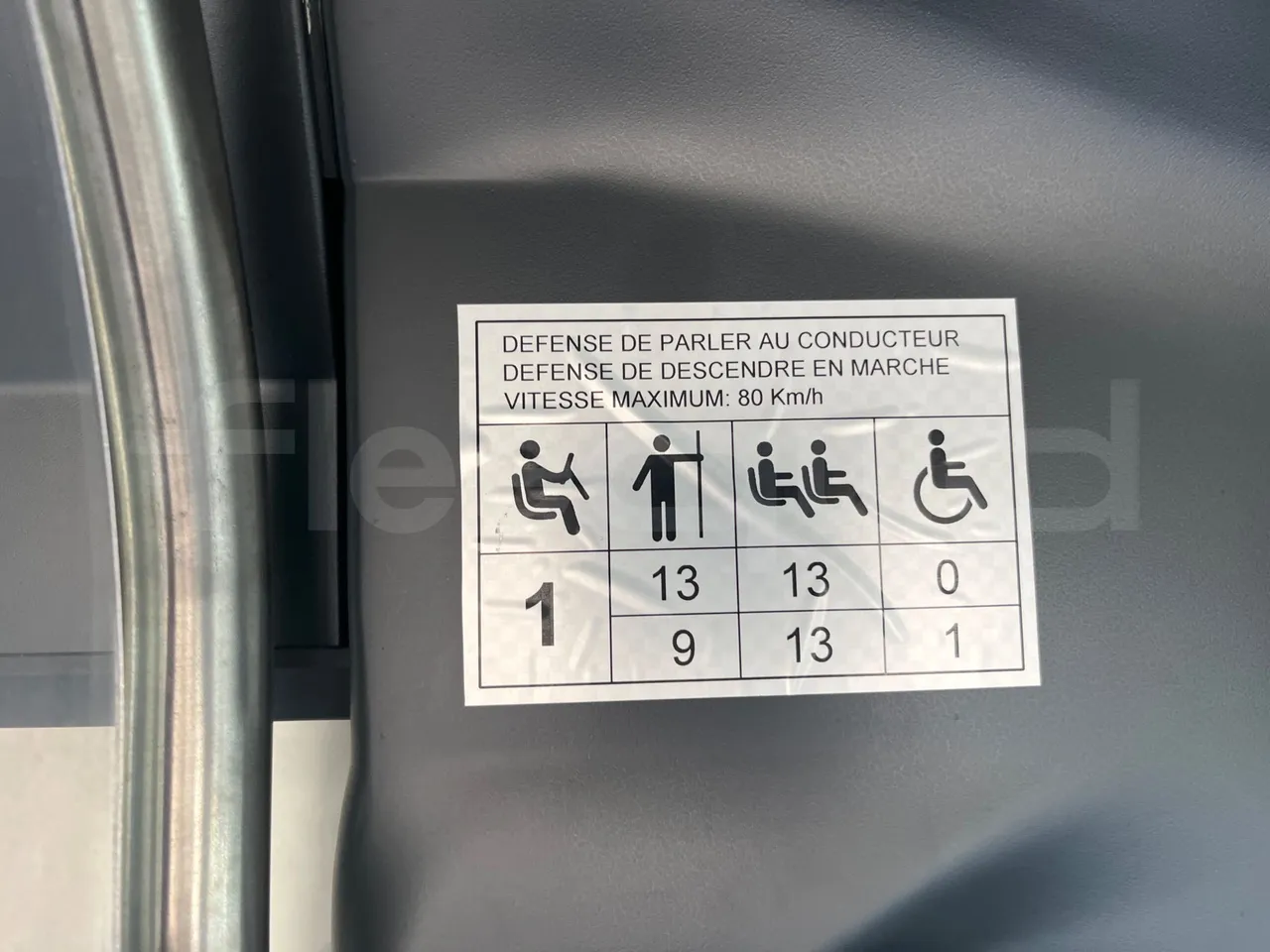 Mercedes-Benz Sprinter 906BB50 - EUR 6 -120kW - 7.361m - seat plate photo