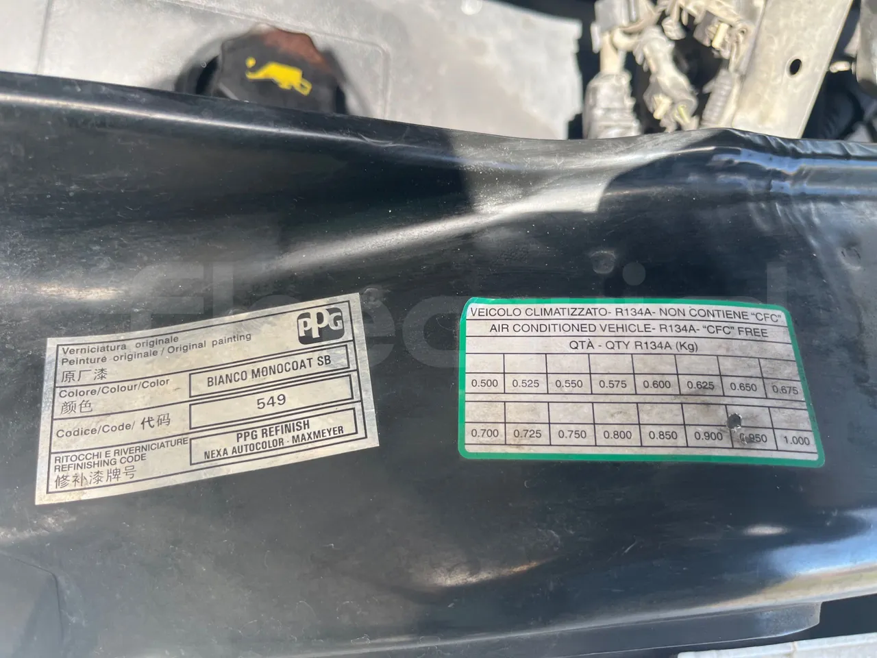 Fiat Ducato 250 - EUR6 - 110kW - 4.963m - engine plate photo