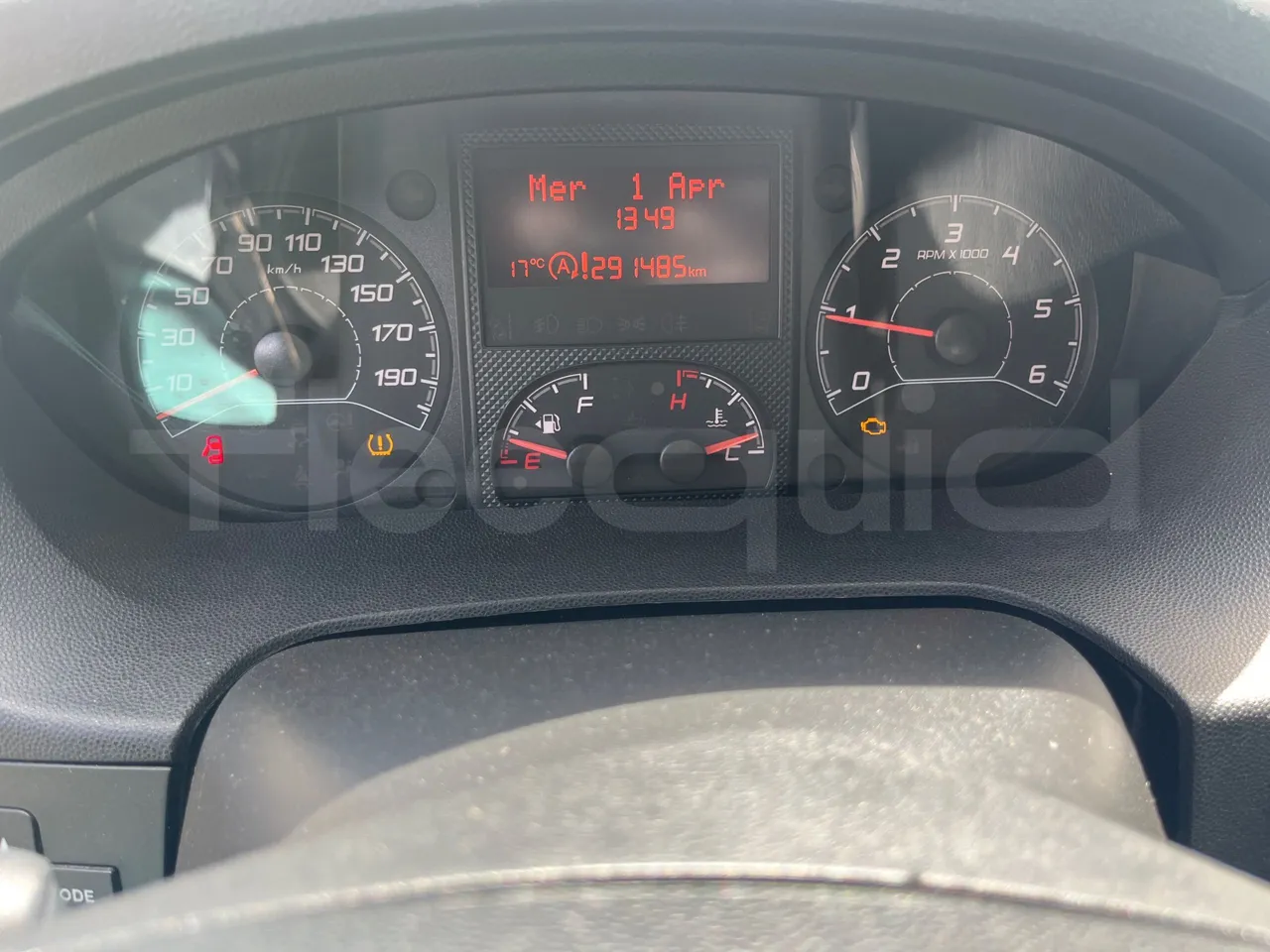 Fiat Ducato 250 - EUR6 - 110kW - 4.963m - dashboard lights on