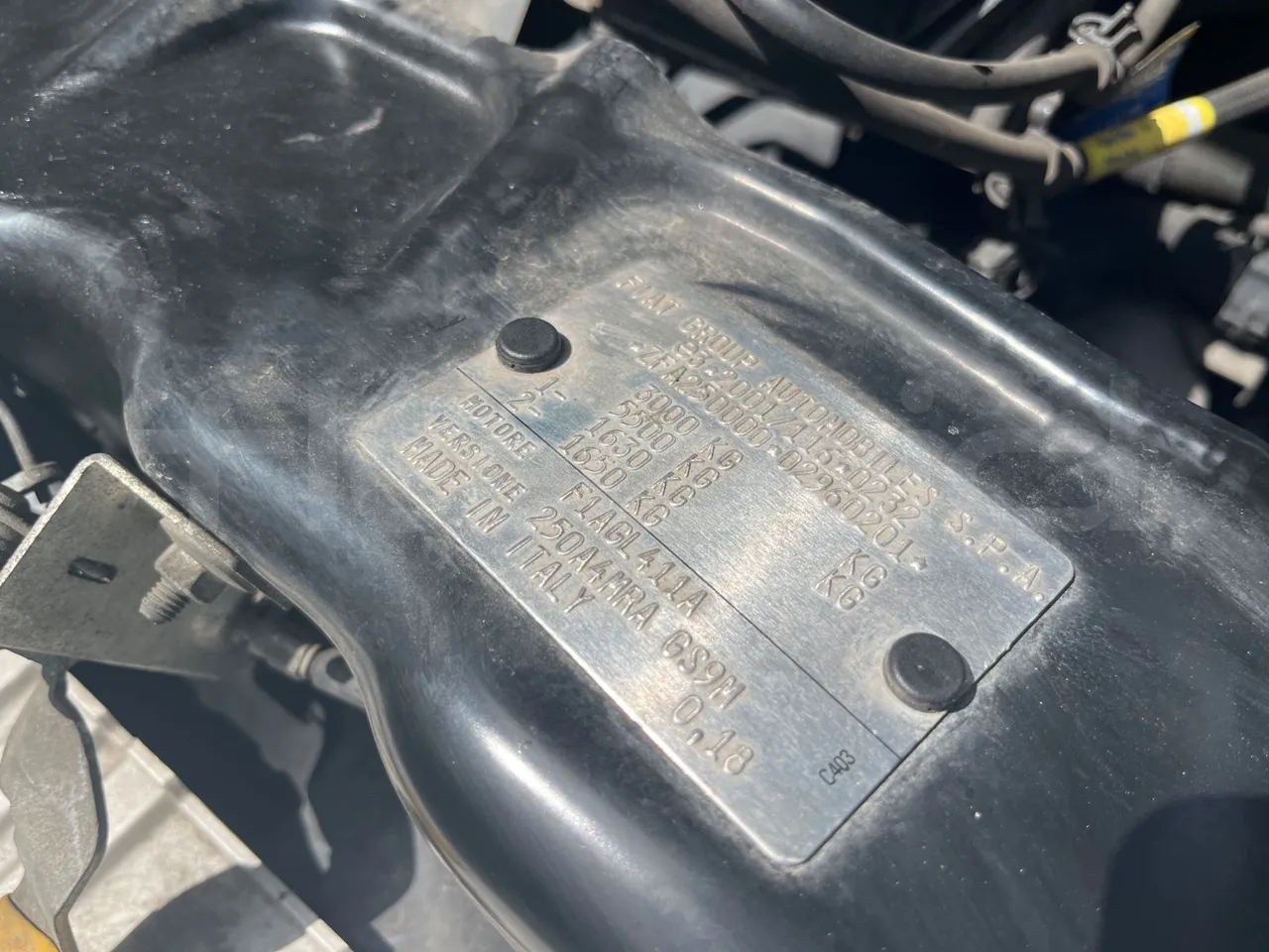 Fiat Ducato 250 - EUR6 - 110kW - 4.963m - vehicle plate photo