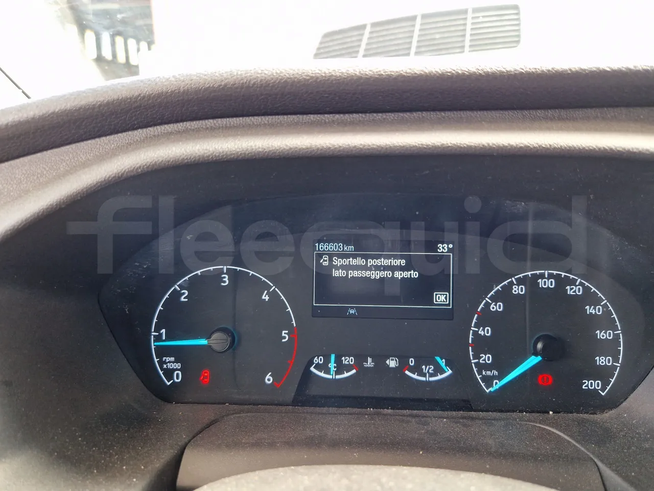 Ford Transit FBD - dashboard lights on