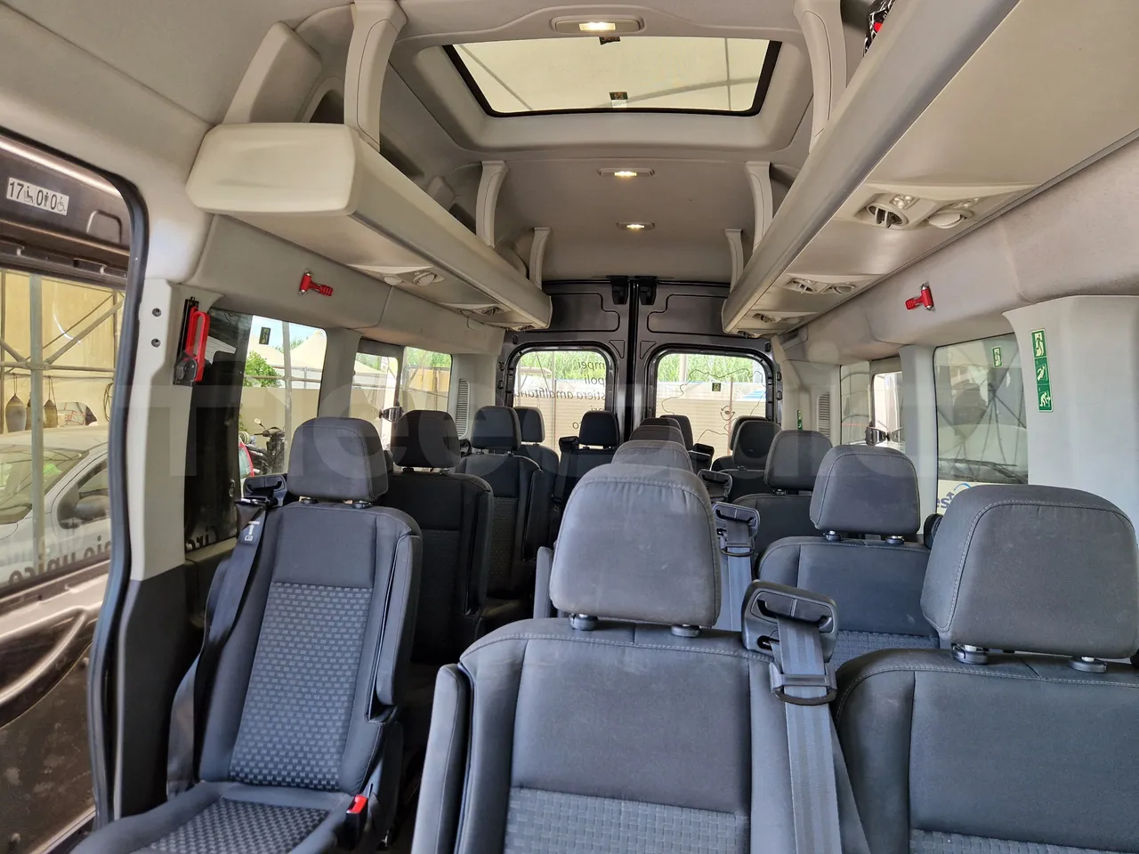 Ford Transit FBD - reverse view middle aisle