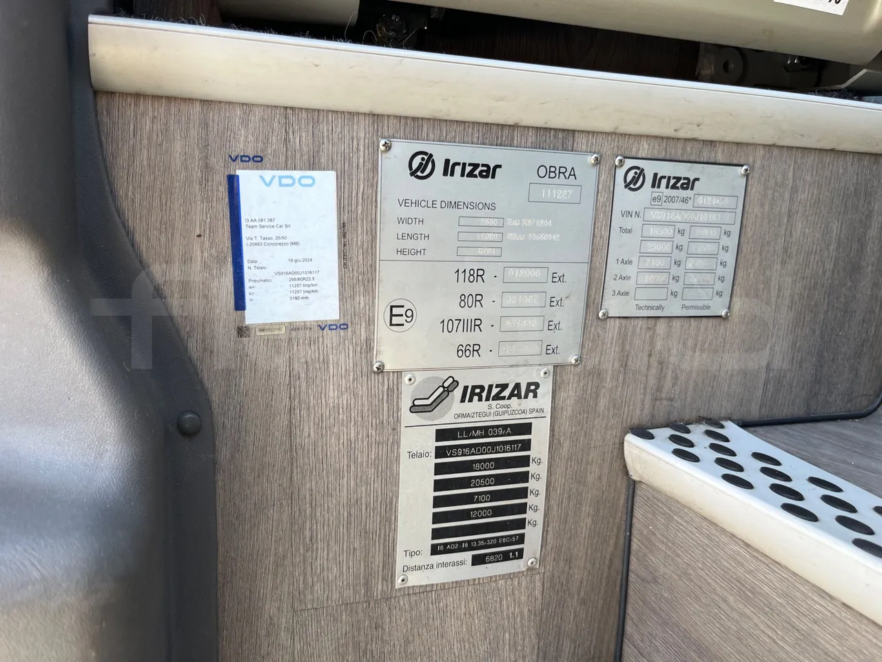 Irizar i6 AD2 I6 13.35- EUR6 - 320kW - 12.92m - vehicle plate photo