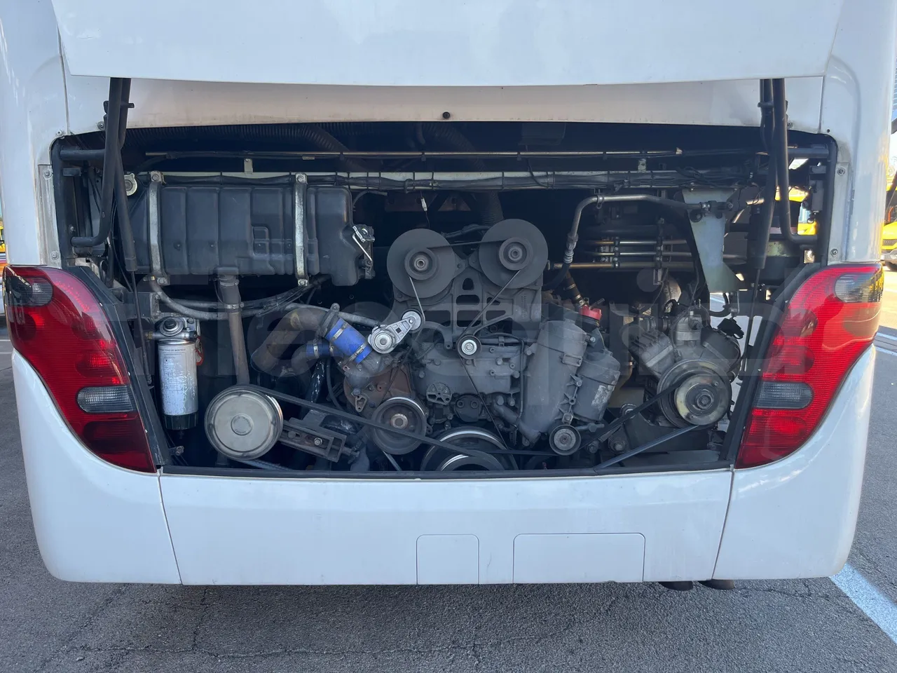 Setra S415 - Rear Hatch Open