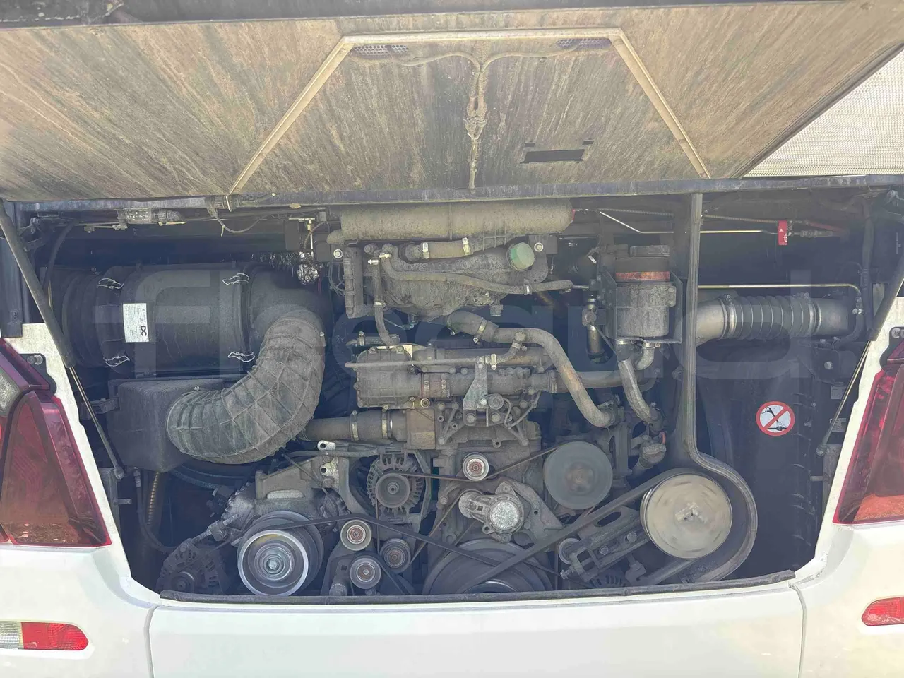 Setra S531 - rear hatch open