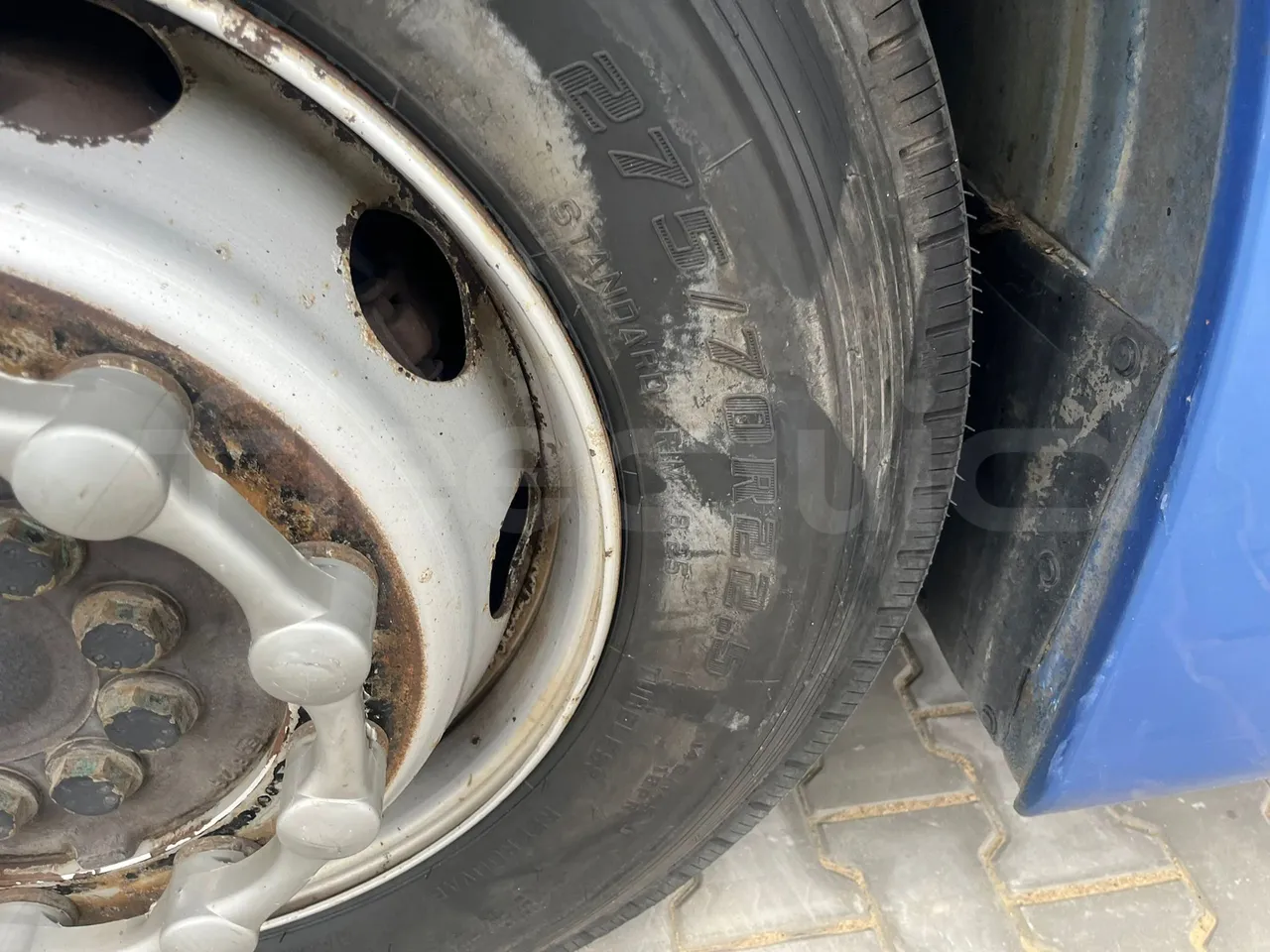 Mercedes-Benz Citaro EUR5 - 210kW - front left tire measurements