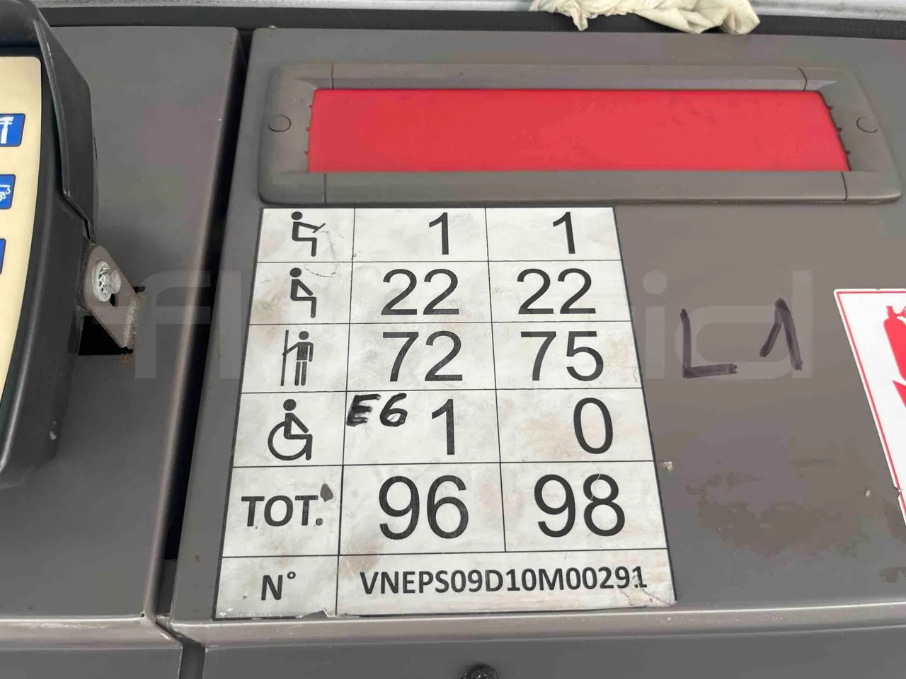 Iveco Citelis - Seats Plate