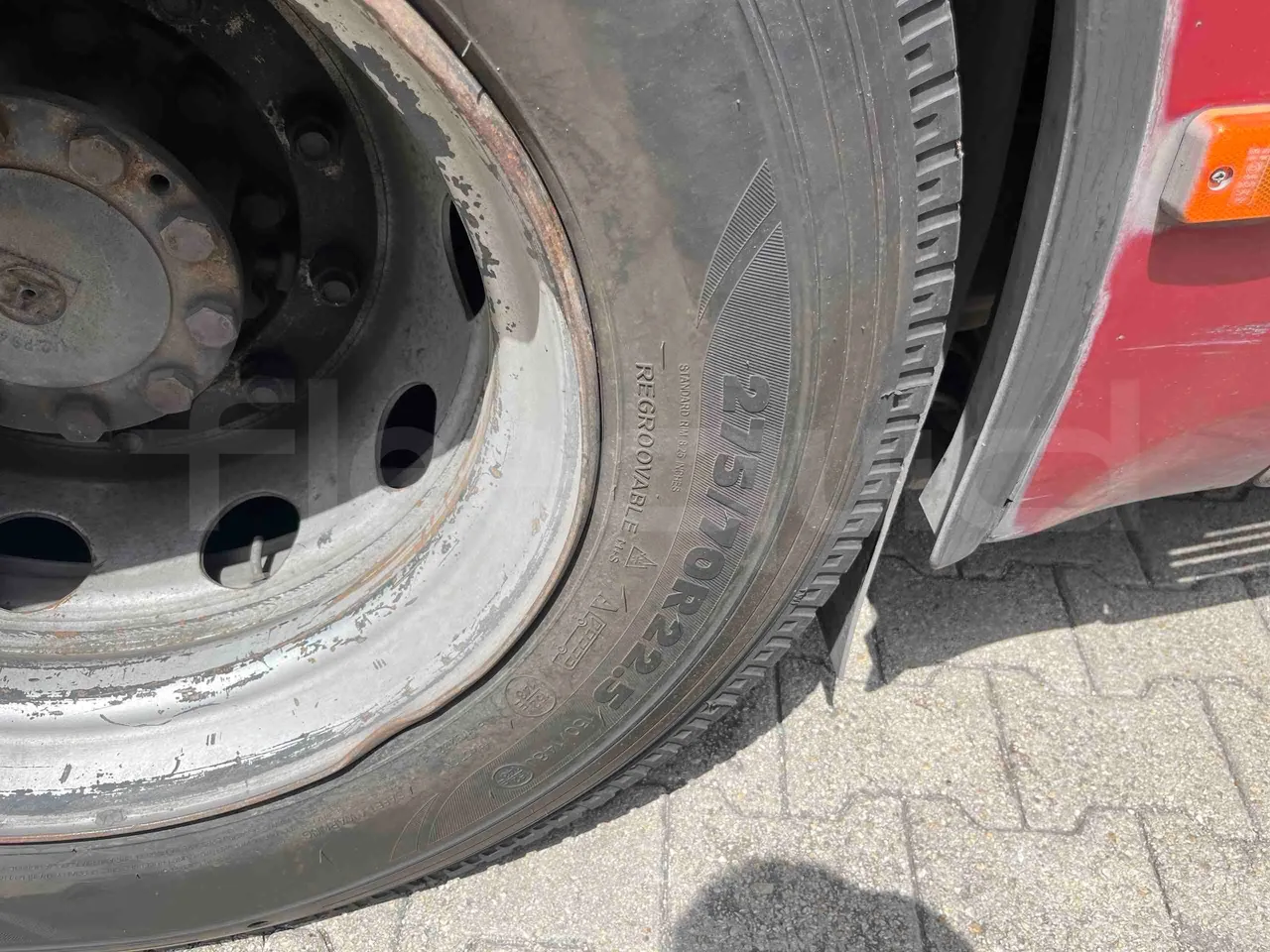 Iveco Citelis - Second Axle Left Side: Tyre Size