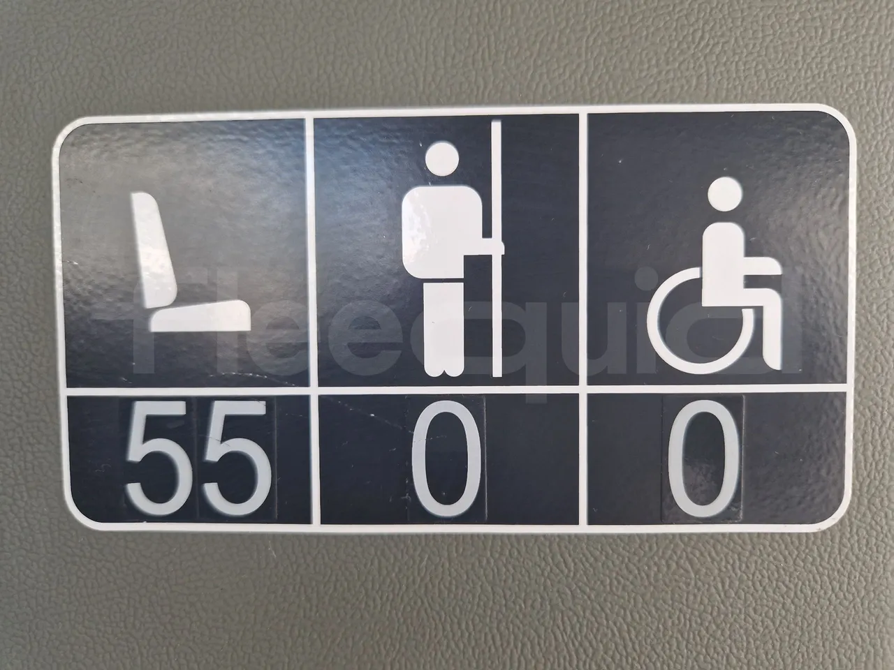 Mercedes-Benz Tourismo RHD / Euro 6 - 290 Kw - 12,140 Mt - seat plate photo