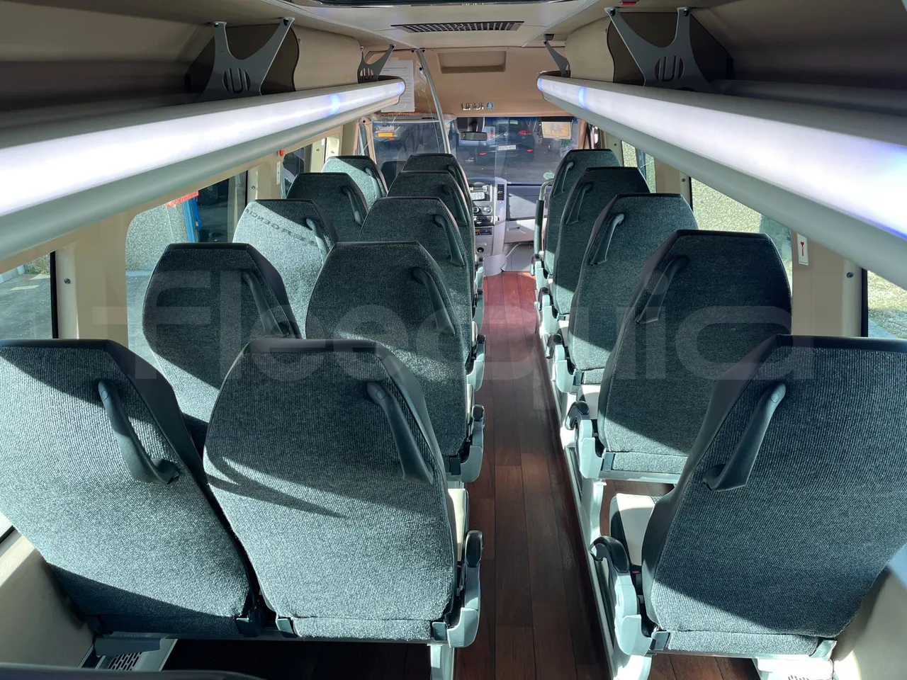 Mercedes-Benz Sprinter UNVI - EUR6/120kW/7.545m - forward view all seats last row height