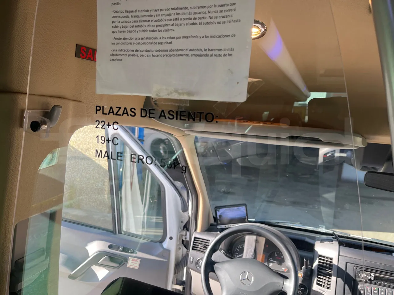 Mercedes-Benz Sprinter UNVI - EUR6/120kW/7.545m - seat plate photo