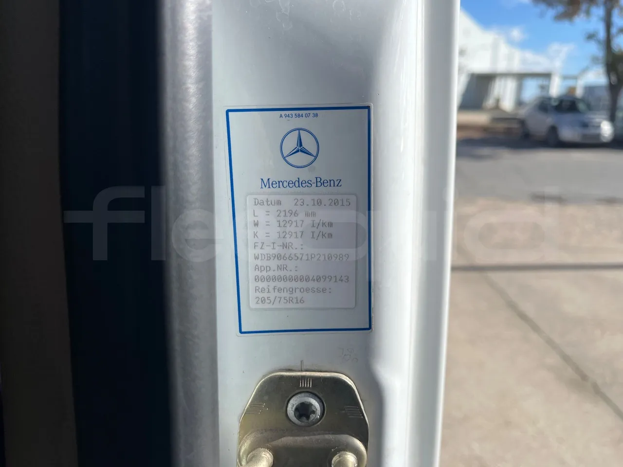 Mercedes-Benz Sprinter UNVI - EUR6/120kW/7.545m - vehicle plate photo
