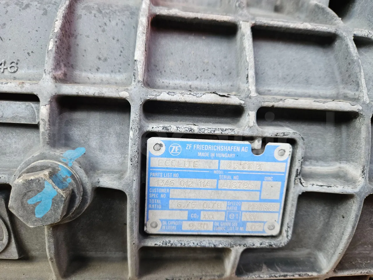 Karsan STAR M3V3CATYSLEN - kW 137 - EURO6 - 8.3m - gearbox plate photo