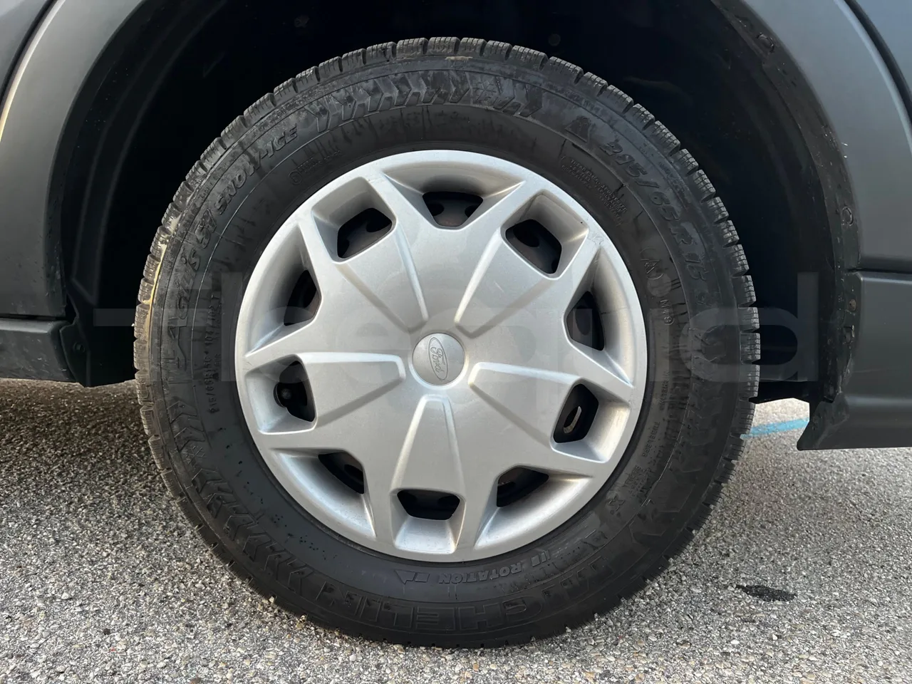 Ford Transit FAD - Euro6B - 125kW - 5.981mt - front left tire measurements