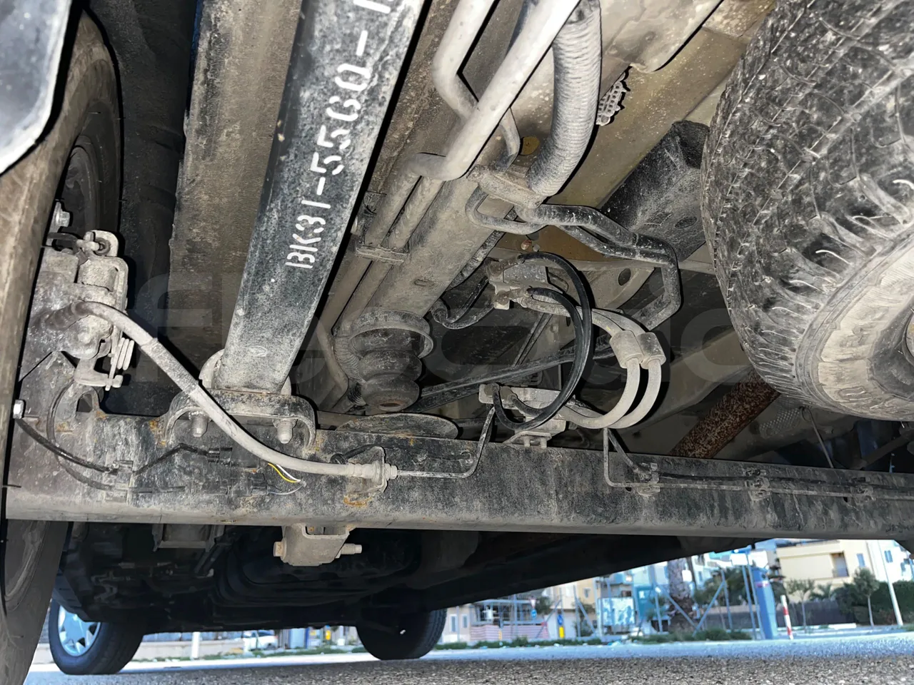 Ford Transit FAD - Euro6B - 125kW - 5.981mt - front undercarriage from front