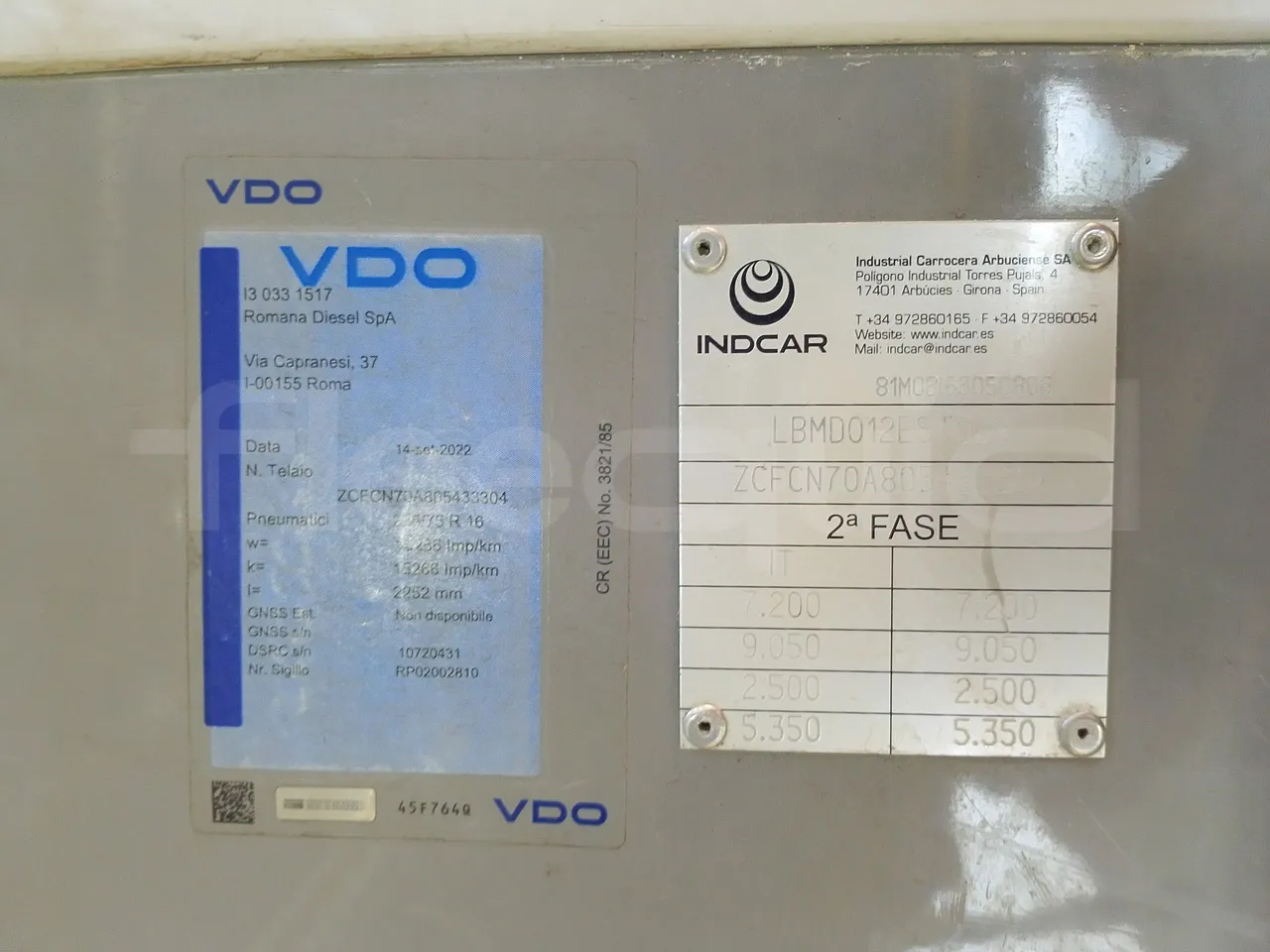 Iveco Indcar WGIVMY11 MOBI SCUOLABUS - EUR6 - 100Kw - 8,592m - vehicle plate photo