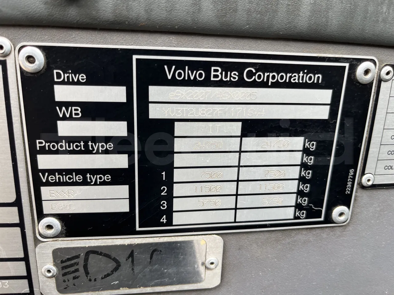 Volvo 9700 - Vin