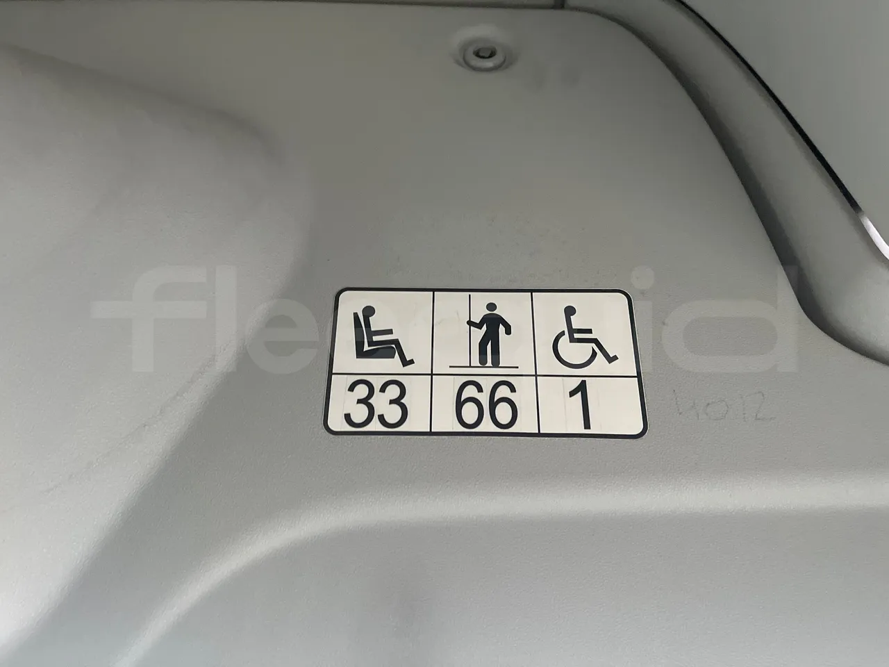 Mercedes-Benz Citaro 628 02 - Euro 6 - 220 kW - 12.140 mt - seat plate photo