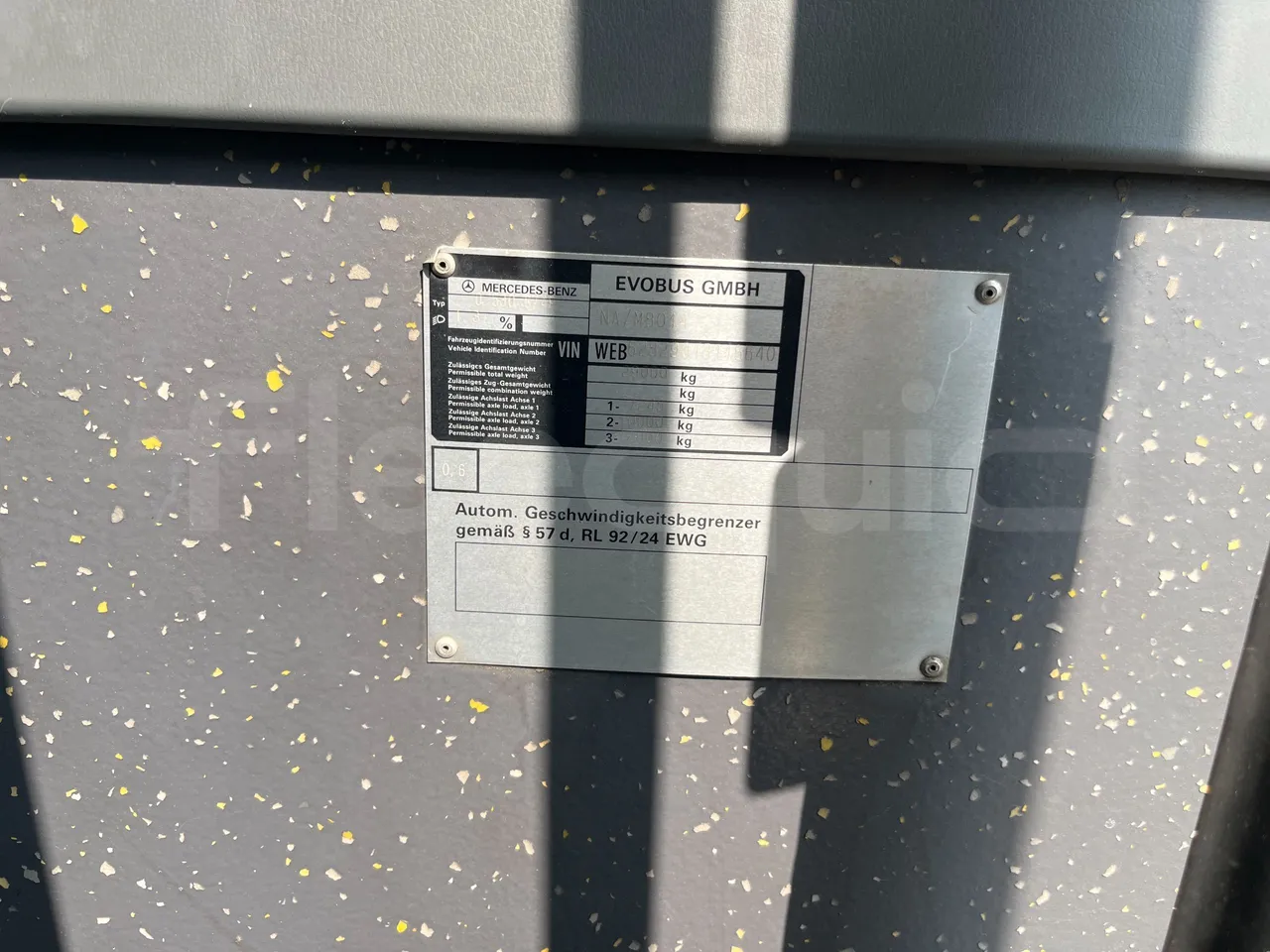 Mercedes-Benz Citaro G 0530 - Euro5 - 260kW - 17.940mt - vehicle plate photo