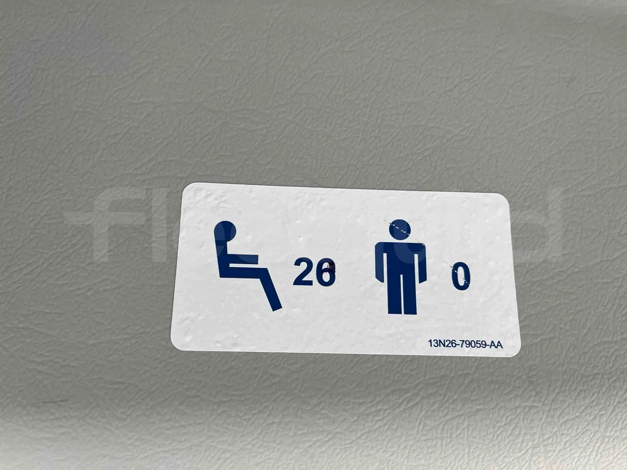 Otokar Navigo - seat plate photo