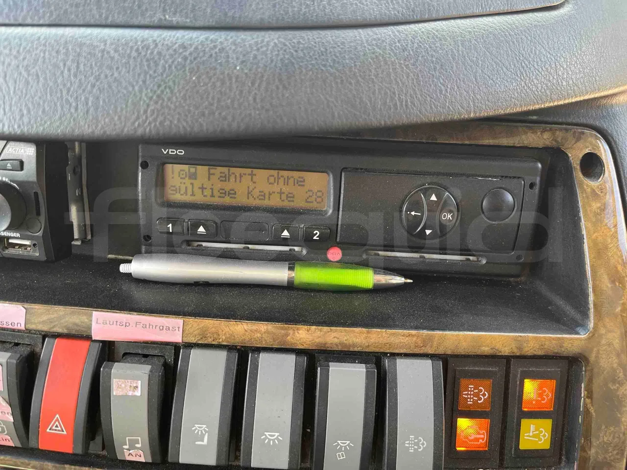 Otokar Navigo - Tachograph