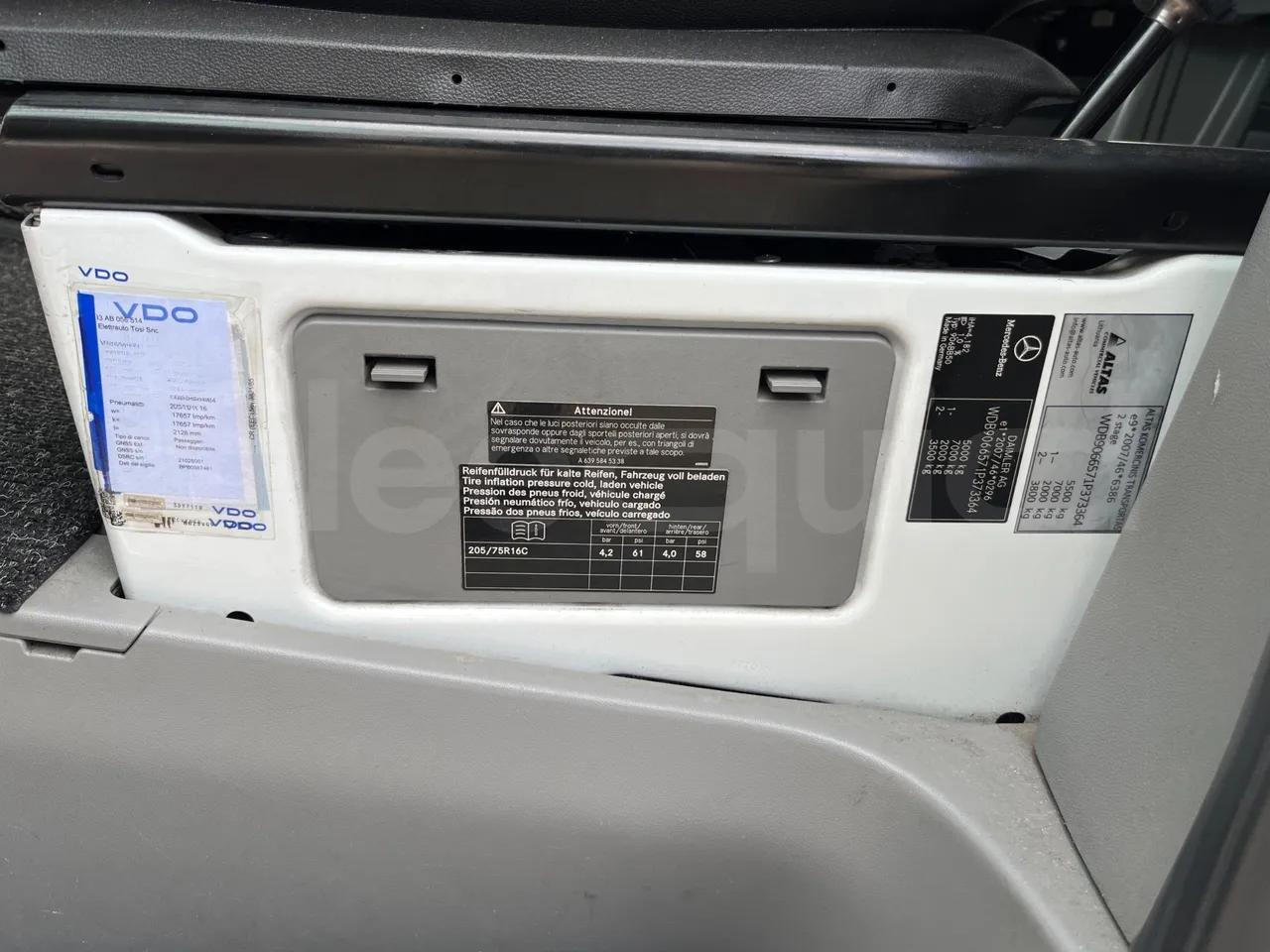 Mercedes-Benz Altas Tourline L - Vehicle Plate