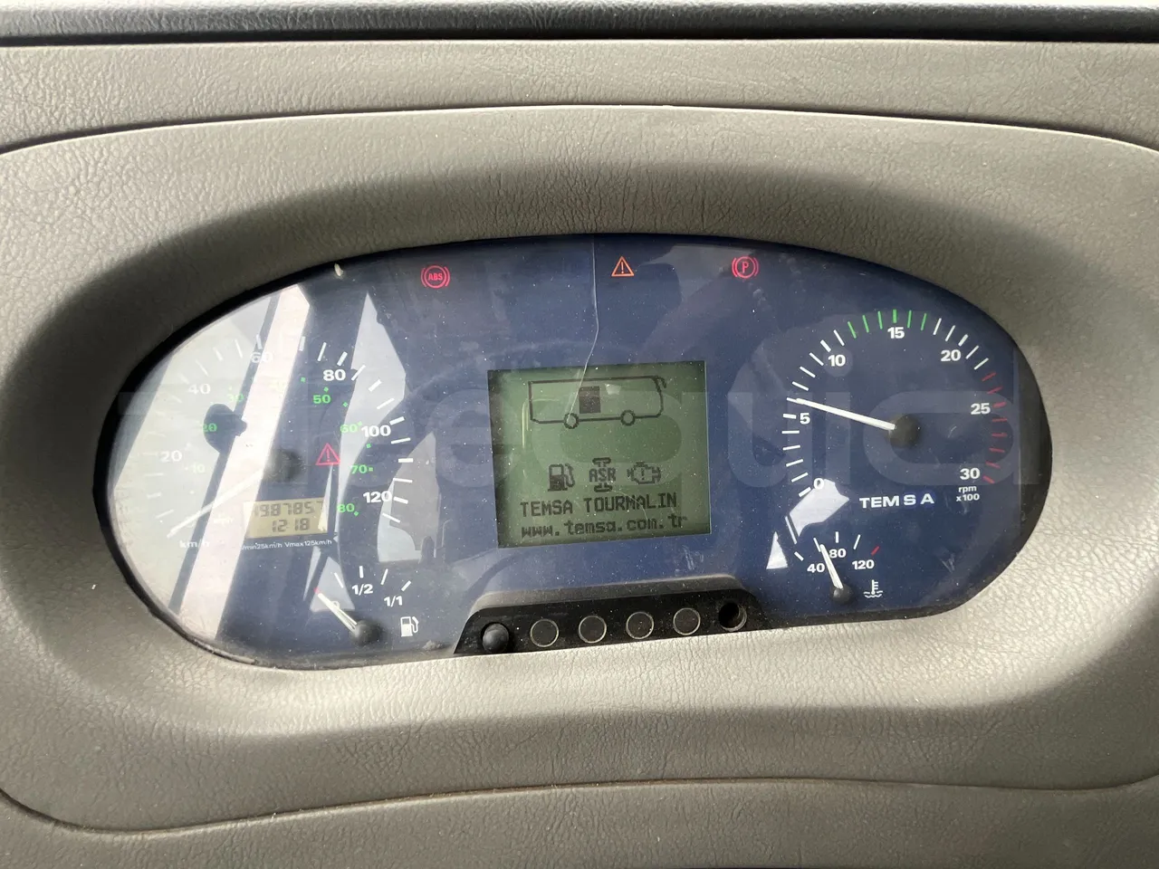 Temsa Tourmalin - dashboard lights on