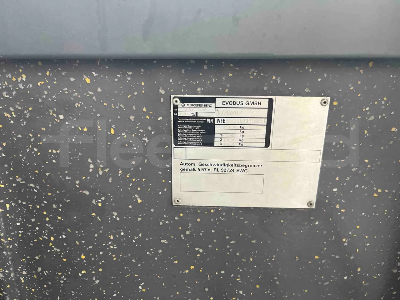 Mercedes-Benz Citaro G 0530 - Euro5 - 260kW - 17.940mt - vehicle plate photo