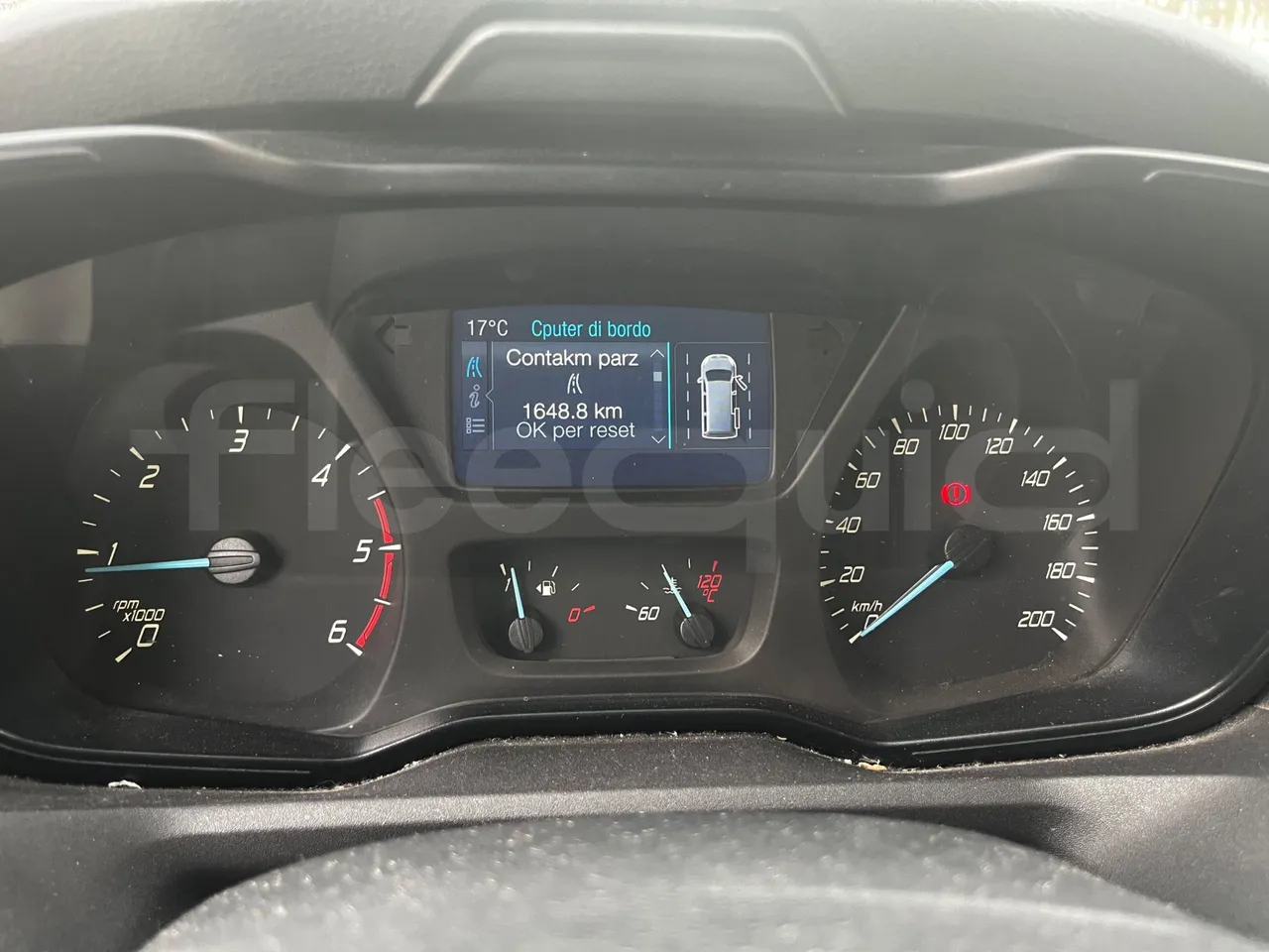 Ford Transit FBD -  Euro6 - 114kW - 6.704mt - dashboard lights on