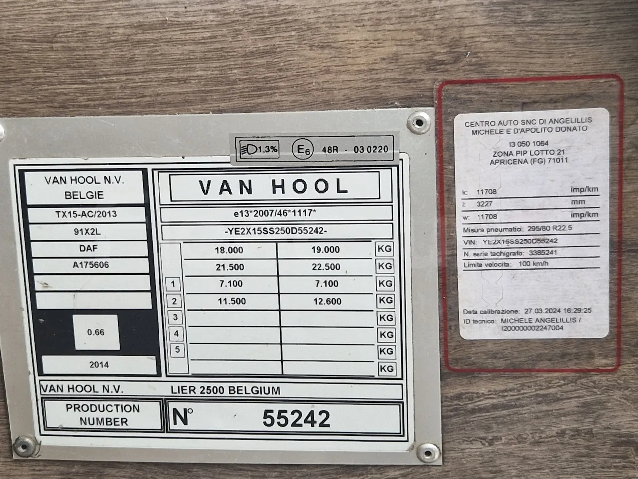 Van Hool Acron TX15 - EUR5 - 300kW - 12.2m - gearbox plate photo