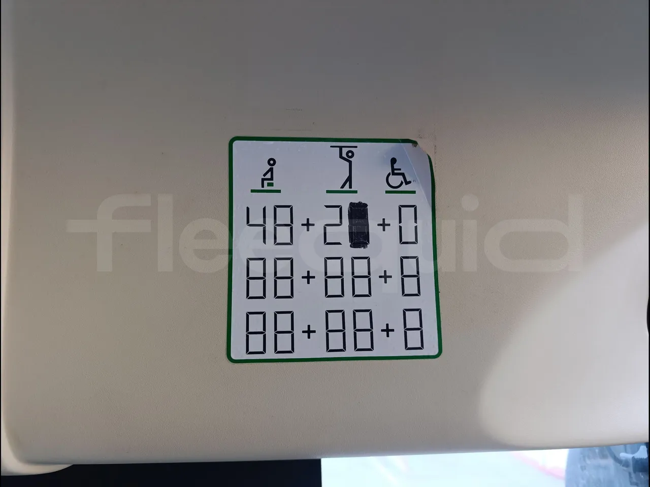 Iveco Crossway CBCW3/00 - Euro6 - 265kW - 10.757mt - seat plate photo