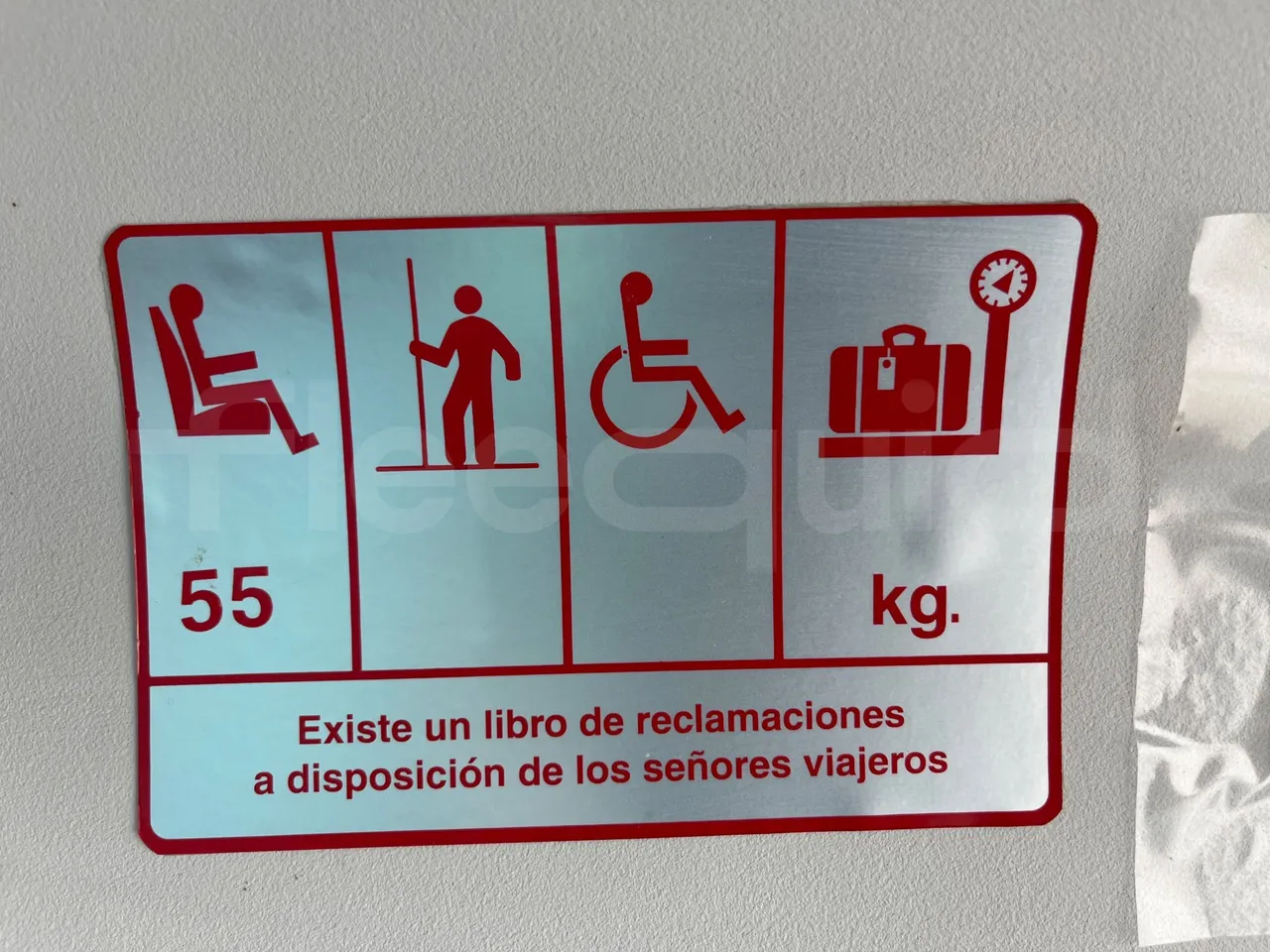 Volvo B9 R - EUR5 - 280kW - 12.850m - seat plate photo