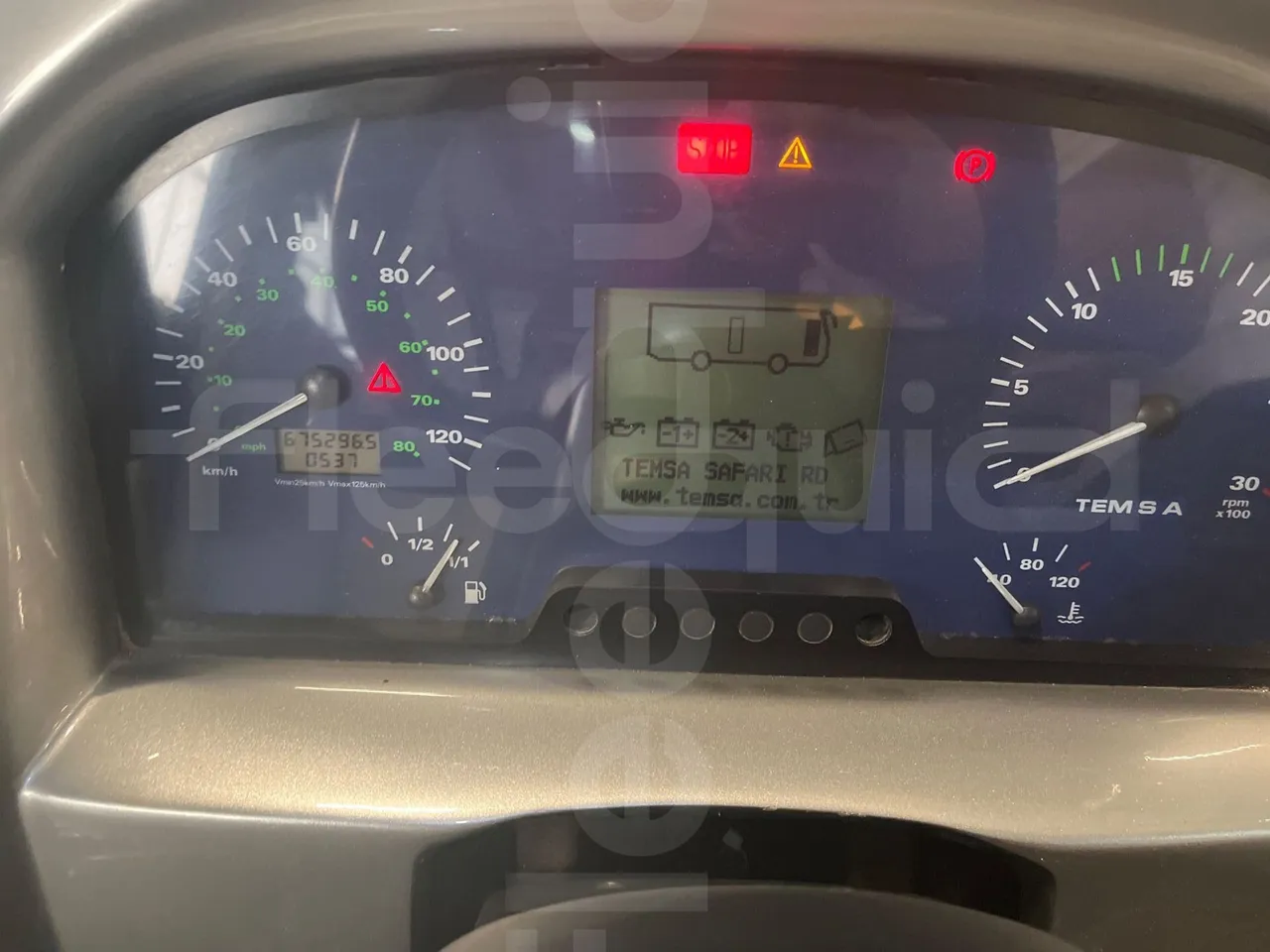 Temsa Safari RD RAT153 - EUR5 - 266kW - 12.200m - dashboard lights on