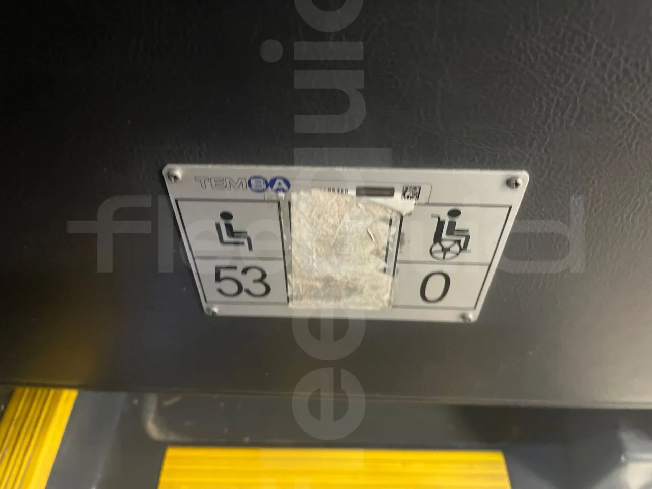 Temsa Safari RD RAT153 - EUR5 - 266kW - 12.200m - seat plate photo