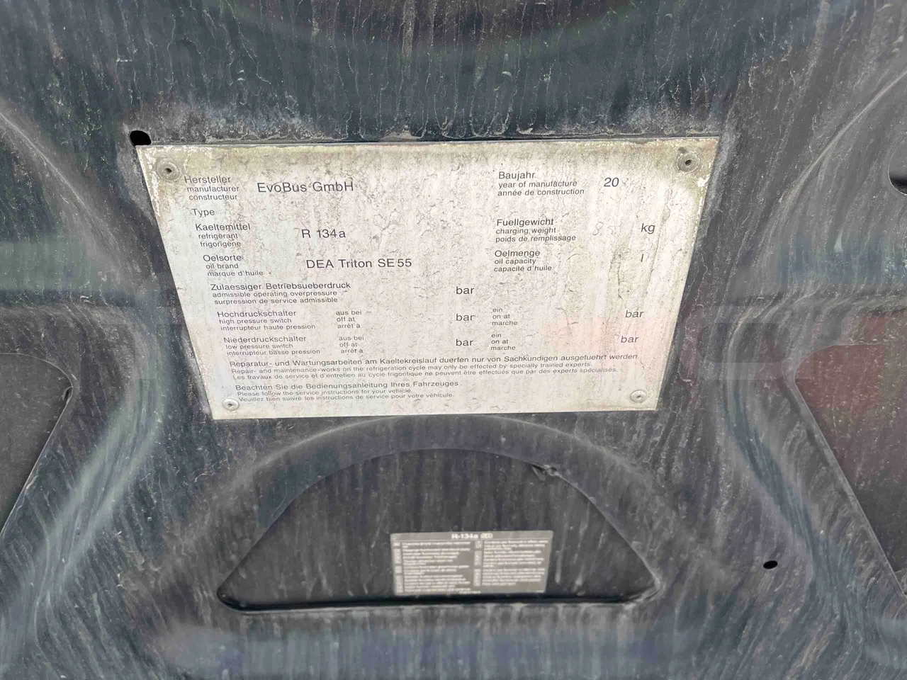 Mercedes-Benz Citaro - engine plate photo