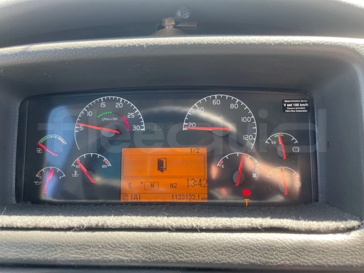 Volvo B12BER 4x2- EUR4 - 309kW -12.2m - dashboard lights on