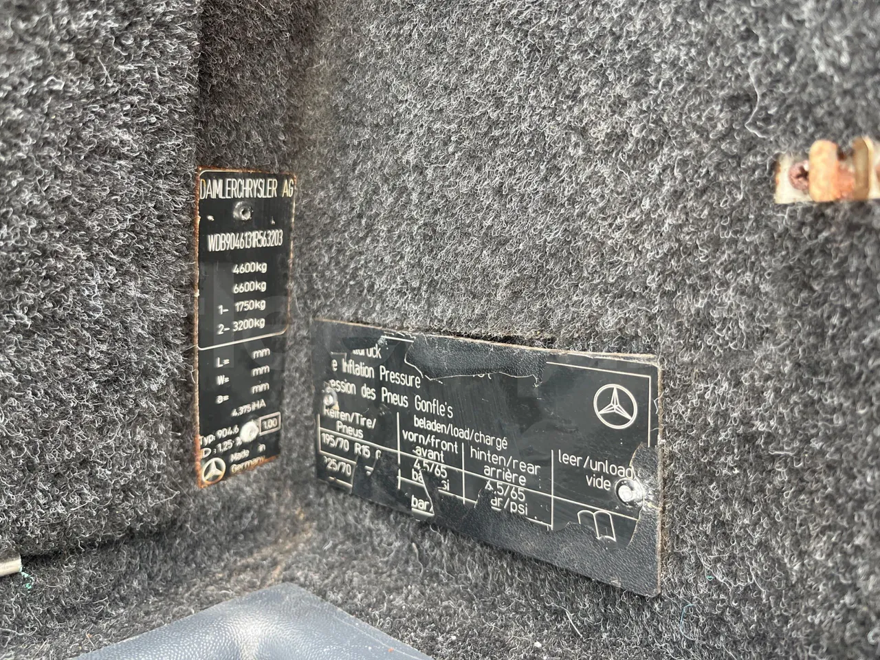Mercedes-Benz Sprinter 416CD  - Euro3 - 115kW - 6.985mt - vehicle plate photo