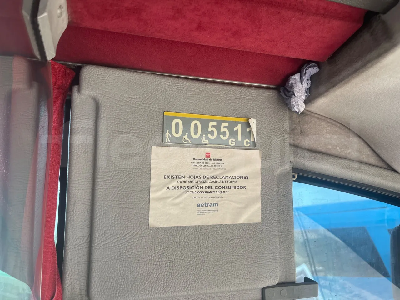 Volvo Eurostar E B12 4X2 12A/ Euro 2 - 309 Kw - 12 Mt - seat plate photo