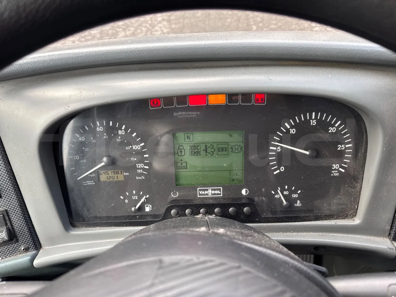 Van Hool Alicron T916 - EUR5 - 266kW -13m - dashboard lights on