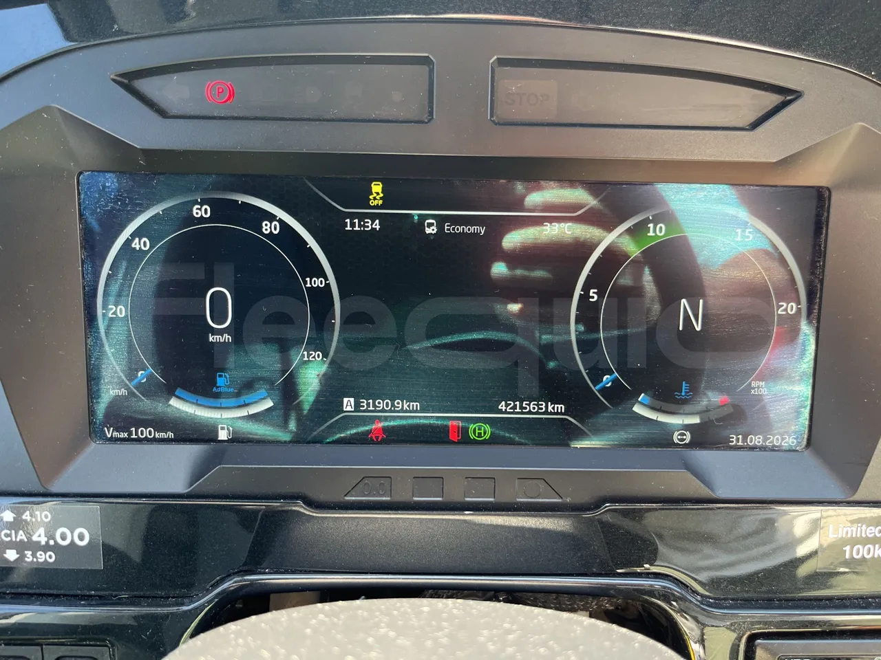 Irizar i6 - Dashboard Engine On