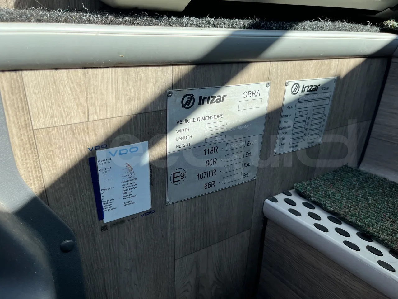 Irizar i6 - Vehicle Plate
