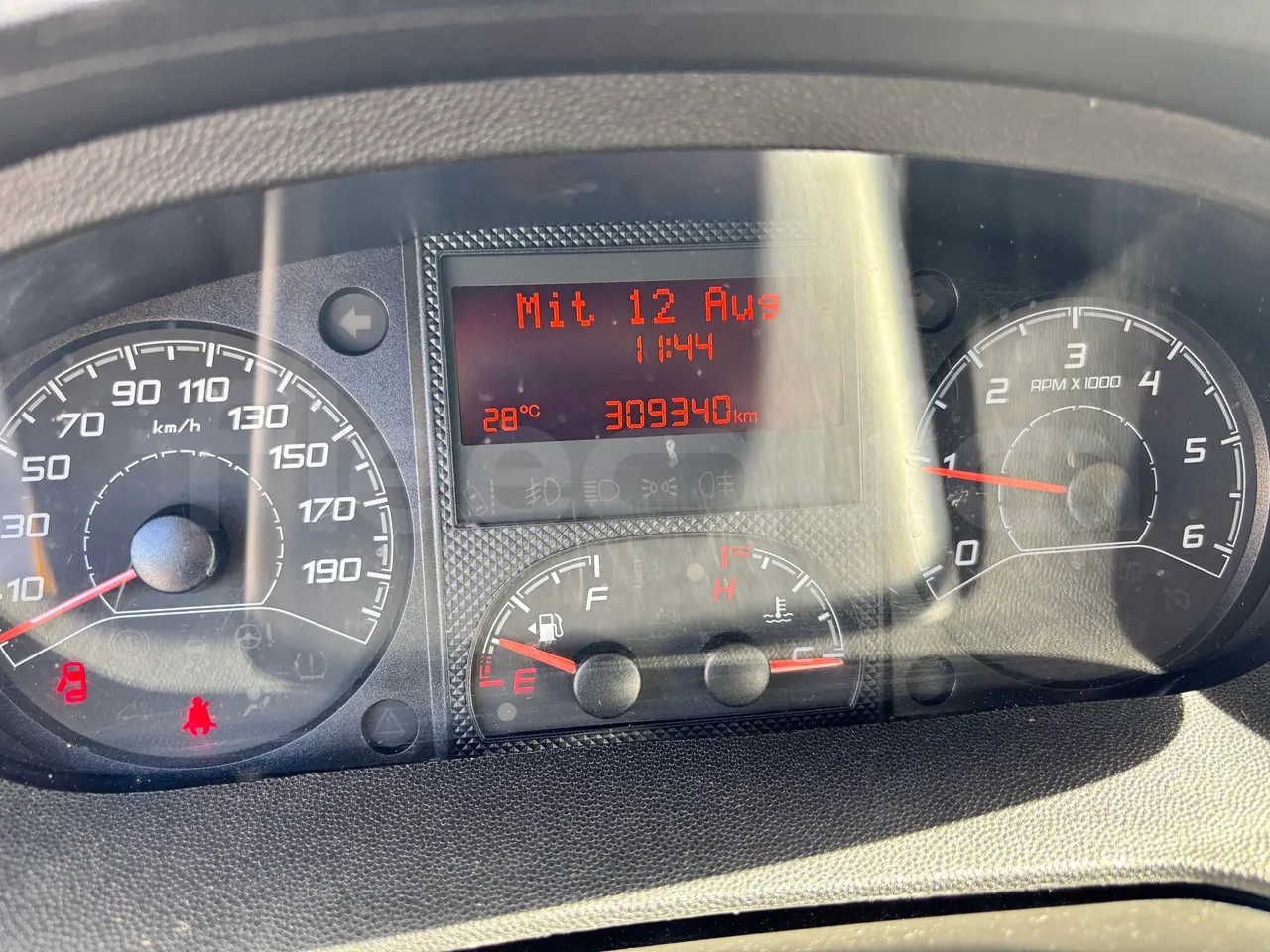 Fiat Ducato - Dashboard Engine On