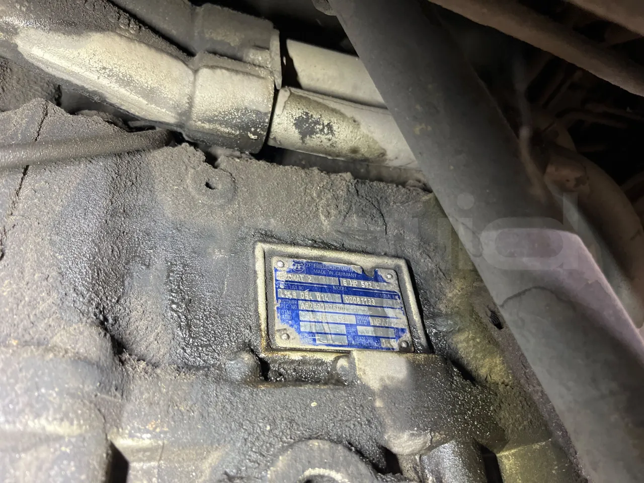 Mercedes-Benz Integro E5 4 - Euro5 - 220kW - 12.140mt - gearbox plate photo