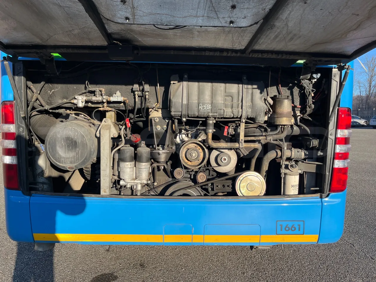 Mercedes-Benz Integro E5 4 - Euro5 - 220kW - 12.140mt - rear hatch open