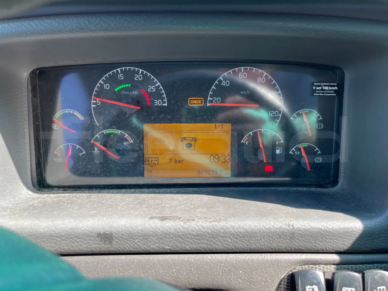 Volvo Barbi Antares B12B FS380 - Euro 3 - 279 Kw - 12,230 Mt - dashboard lights on