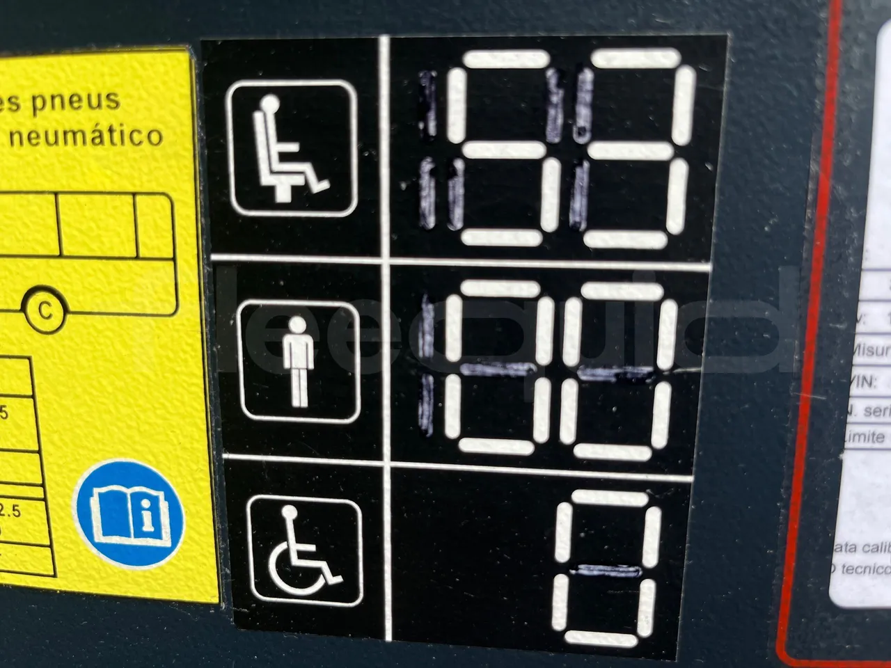 Neoplan Cityliner P15 - Euro6 - 338kW - 13mt - seat plate photo